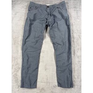Miss Sixty Pants Womens 36 Blue Trousers Pinstripe Linen Blend Made in Italy